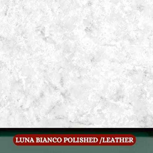 luna bianco polished/ leather